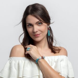pulsera capri cuarzo azul estrella